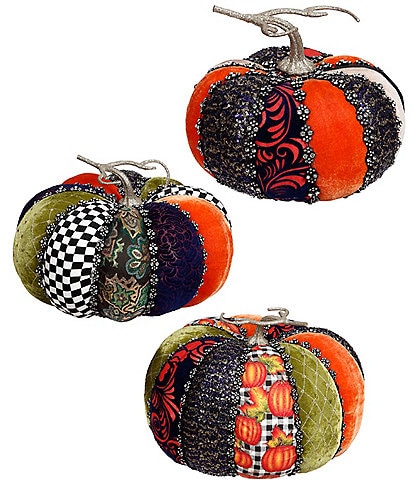 Mark Roberts 3-Piece Jewel Detailed Pumpkin Set