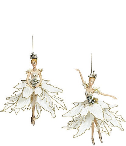 Mark Roberts Ballerina Ornaments, Set of 2