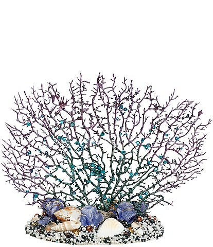 Mark Roberts Beaded Coral With Seashells Tabletop Decor, Set of 3