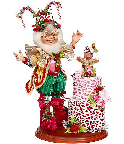 Mark Roberts Candied Cake Elf Scene Figurine