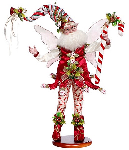 Mark Roberts Candy Cane Fairy Figurine On Base