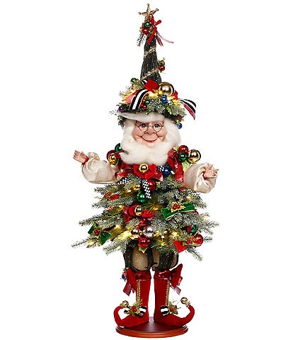 Mark Roberts Christmas Tree Elf Figurine With Lights, Medium