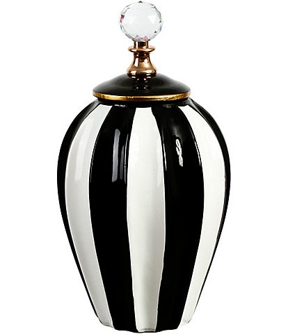 Mark Roberts Classis Stripe Vase with Lid, Large