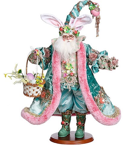 Mark Roberts Father Easter Scene with Basket 20.5''Figurine