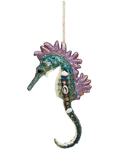 Mark Roberts Glittered Seahorse Ornament, Set of 6
