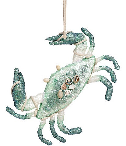 Mark Roberts Holiday Collection 11.5" Sparkling Crab Ornament, Set of 6