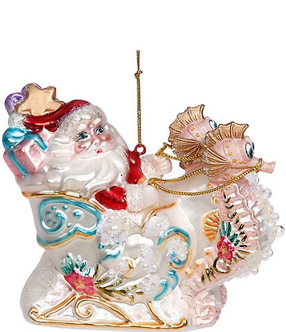 Mark Roberts Holiday Collection 6-Piece Santa on Seahorse Sleigh Set