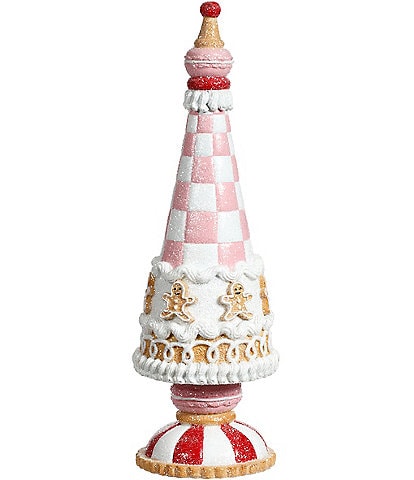 Mark Roberts Holiday Collection Cone Tree With Gingerbread Man Tabletop Decor