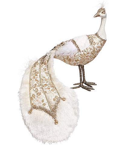 Mark Roberts Holiday Collection Elegant Peacock 23" Figurine