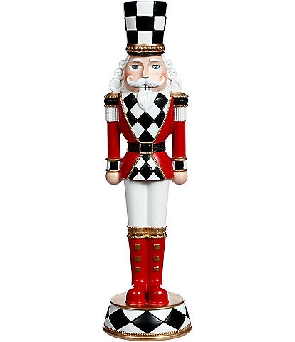 Mark Roberts Holiday Collection Ginger Bread Checkered Hat Nutcracker