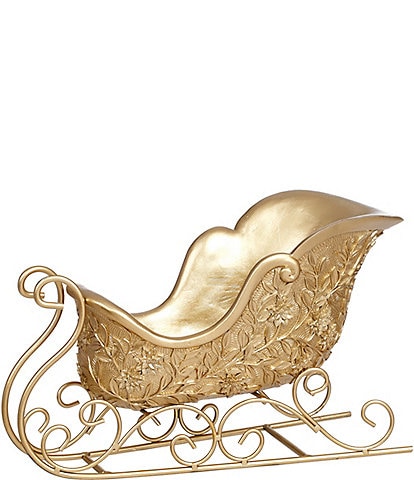 Mark Roberts Holiday Collection Holiday Golden Sleigh Tabletop Decor