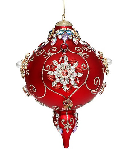 Mark Roberts Holiday Collection King's Jewel Extra Fancy Red Finial Ornament