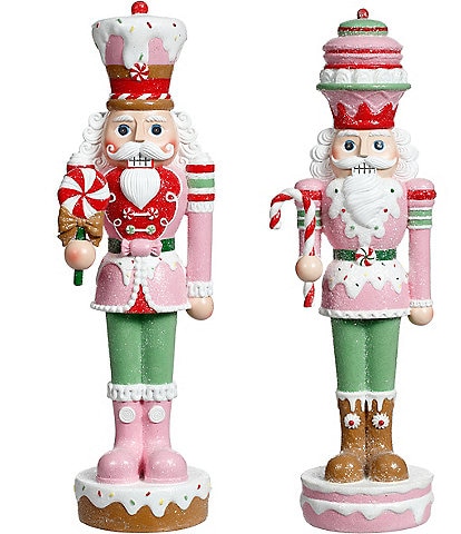 Mark Roberts Holiday Collection Peppermint Assorted Nutcracker Tabletop Decor, Set of 2