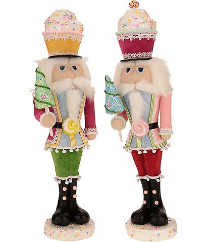 Mark Roberts Holiday Collection Set of 2 Assorted Sweet Decorative Nutcracker