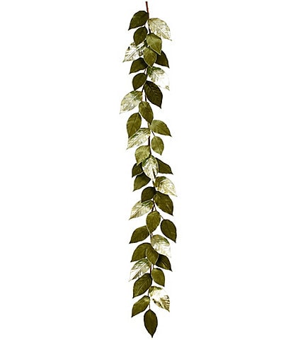 Mark Roberts Holiday Collection Shiny Magnolia Leaf Garland, Set of 2