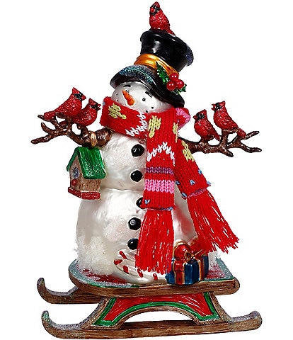 Mark Roberts Holiday Collection Snowman on Sled Tablepiece Decor