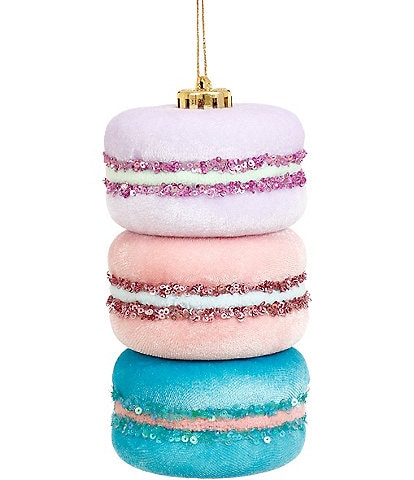 Mark Roberts Holiday Collection Stacked Macaron Ornament Set of 12, Large