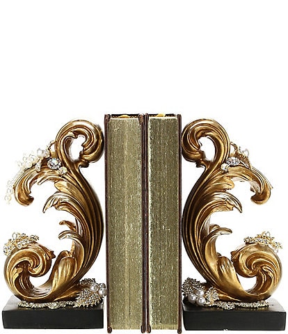 Mark Roberts Jeweled Baroque Bookends, Set of 2