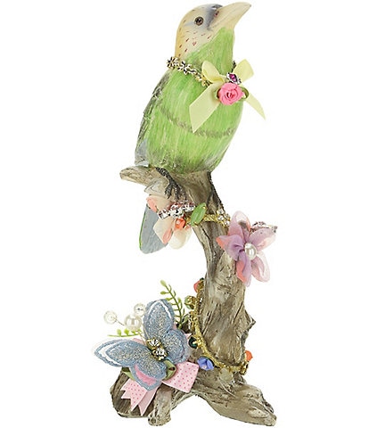 Mark Roberts Jeweled Bird on Trunk Figurine