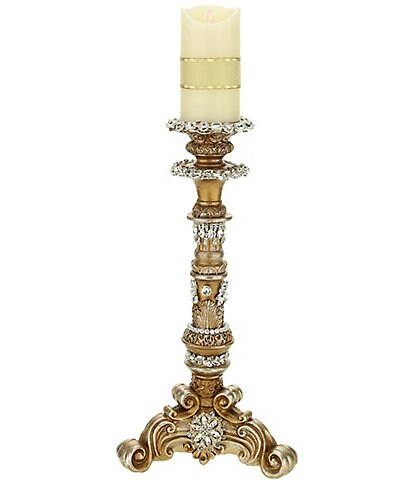 Mark Roberts Jeweled Pillar Tabletop Candlestick