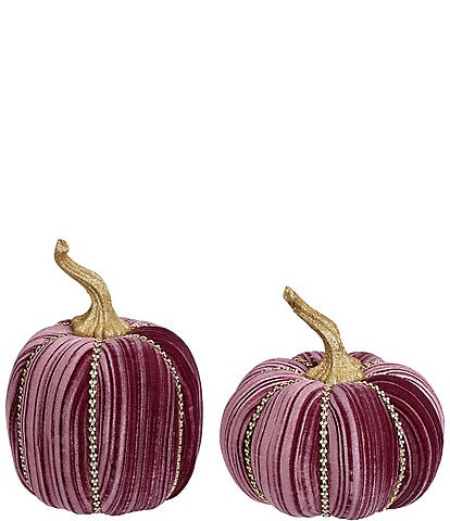 Mark Roberts Jeweled Purple Pumpkin, Set of 2