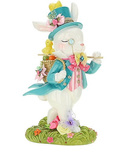 Mark Roberts Jeweled Rabbit with Chicks 14" Figurine