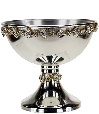 Mark Roberts Jeweled Silver Pedestal Bowl Small