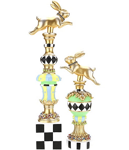 Mark Roberts Jeweled Whimsical Rabbit, 17-25'' Set of 2 Figurine
