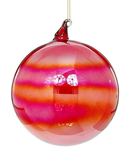 Mark Roberts Luster Ball Ornament Raspberry Large, Set of 4