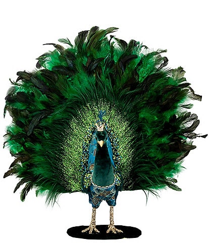 Mark Roberts Open Tail Feather Peacock- 22 x 23 Inch.