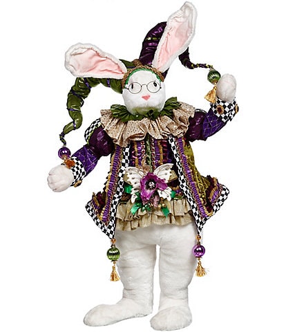 Mark Roberts Mardi Gras Party Time Rabbit 30.5#double; Figurine