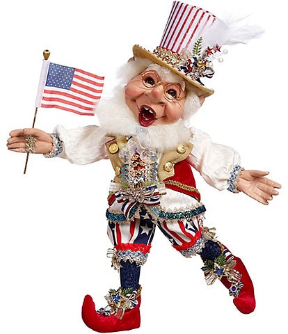 Mark Roberts Patriotic Elf Figurine, Medium