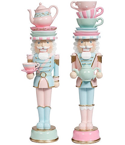 Mark Roberts Pots And Cups Hat Nutcracker, Set of 2