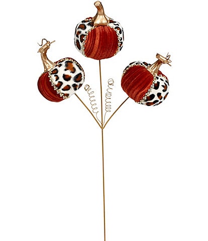 Mark Roberts Pumpkin Spray Copper Leopard Accent Pick Set