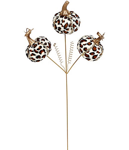 Mark Roberts Pumpkin Spray Leopard Pick Set