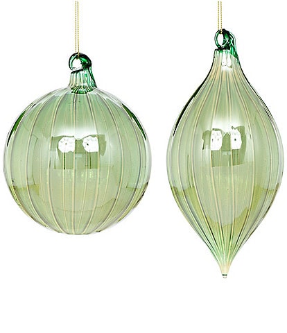 Mark Roberts Reflective Drop Ornament Box of 6