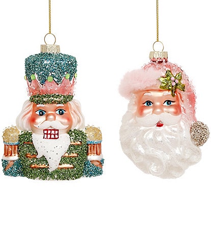 Mark Roberts Santa And Nutcracker Ornament Box of 6