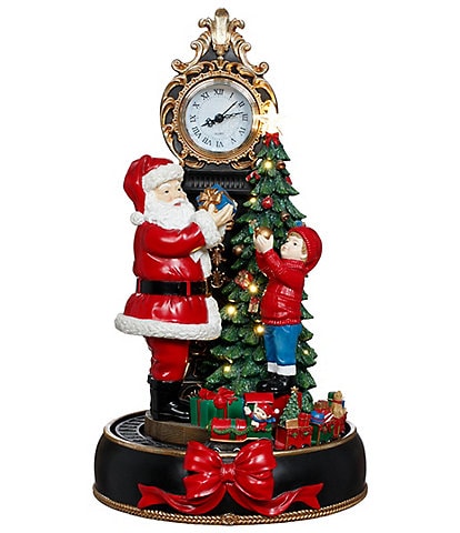 Mark Roberts Santa Clock Tree Scene Figurine