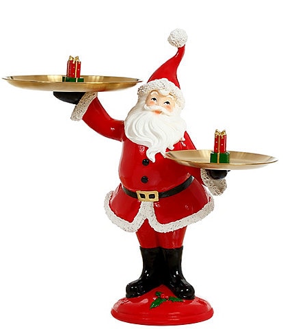 Mark Roberts Santa Double Tray Holder Figurine