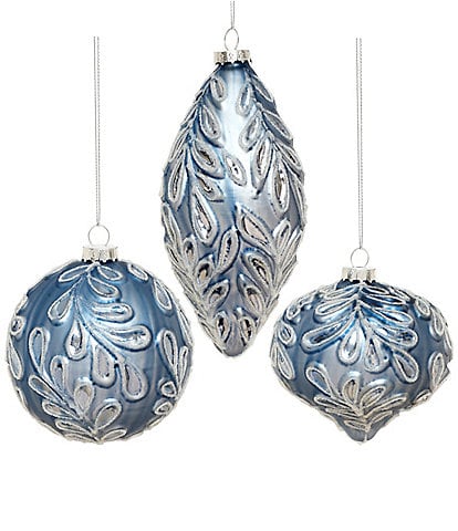 Mark Roberts Scrolled Leaf Ornament Box of 6