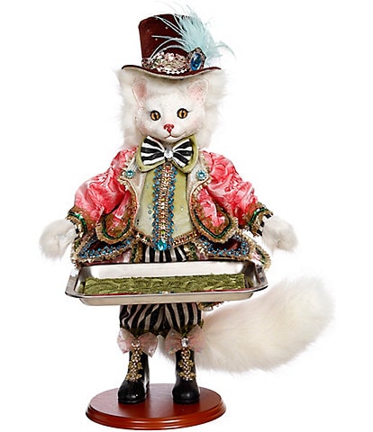 Mark Roberts Server Cat With Tray Figurine