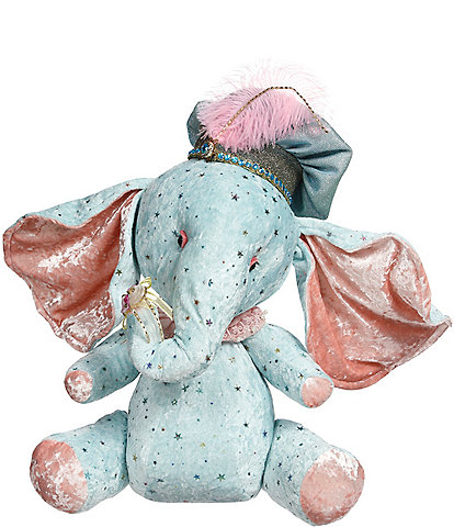 Mark Roberts Sitting Plush Elephant Figurine, Large