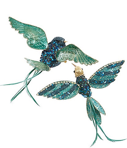 Mark Roberts Sparkling Birds, 2-3 Inches Set of 12