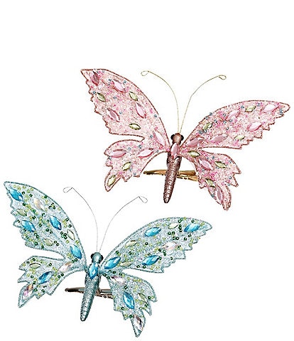 Mark Roberts Sparkling Butterfly, Box of 12 - 6 x 2 Inches