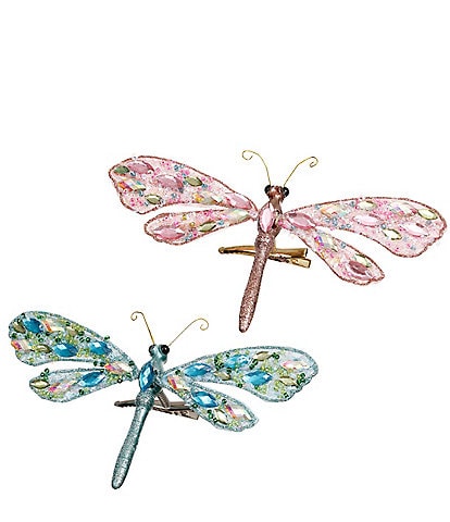 Mark Roberts Sparkling Dragonfly, Box of 12 - 6 x 2 Inches