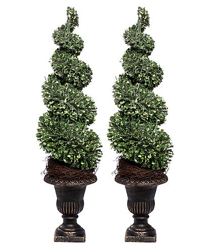 Mark Roberts Spiral Topiary, Set of 2