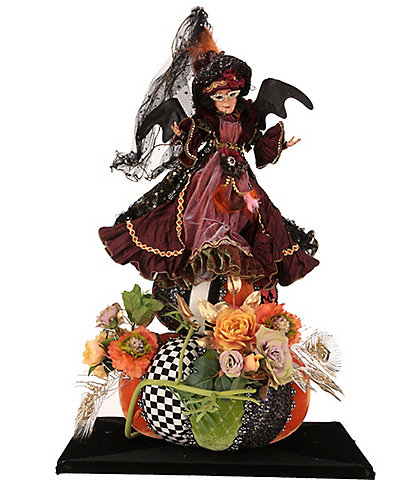 Mark Roberts Witch On Pumpkin Figurine