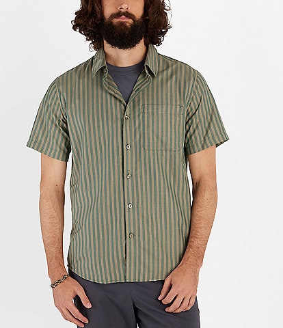 Marmot Aerobora Austin Stripe Short Sleeve Woven Shirt