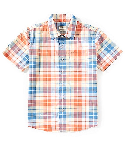 Marmot Air Exchange SolarShield Novelty Plaid Short Sleeve Woven Shirt