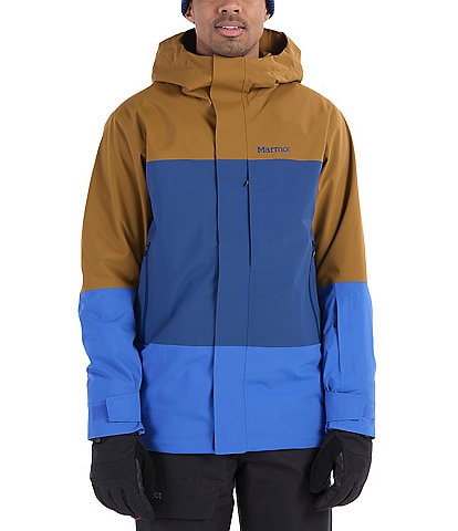 Marmot Long Sleeve Elevation Color Block Hooded Ski Jacket